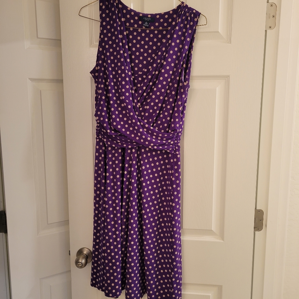 Purple sleeveless dress